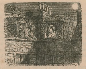 Szene aus dem Londoner Leben von English School