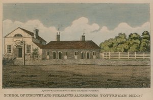 Schule der Industrie und Pheasants Almshouses, Tottenham, London