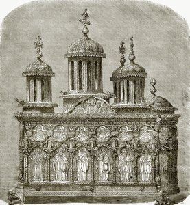 Bildhauerischer Schrank im Schatzhaus von Karyes von English School