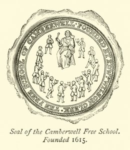 Siegel der Camberwell Free School, gegründet 1615