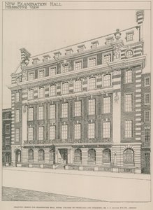 Ausgewählter Entwurf für die Prüfungshalle, Royal College of Physicians and Surgeons
