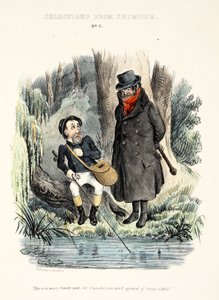 Auswahl aus Seymour: Nr. 3, "Dies ist ein sehr einsamer Ort, Sir, ich wundere mich, dass Sie keine Angst haben, ausgeraubt zu werden.", veröffentlicht ca. 1840