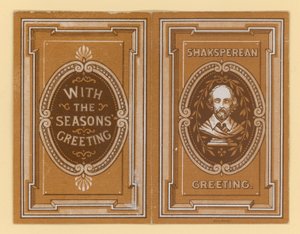 Shakespeares Grußkarte von English School