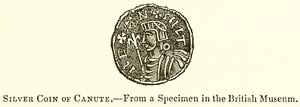 Silbermünze von Knut von English School