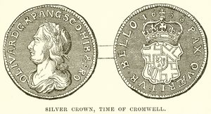 Silberkrone, Zeit von Cromwell von English School