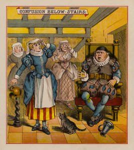 Sir Francis Drake und seine Kobolde (Farblithografie) von English School