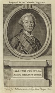 Sir George Pocock, Ritter, Admiral des Blauen Geschwaders von English School