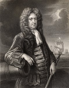 Sir George Rooke, graviert von W. Holl, aus 
