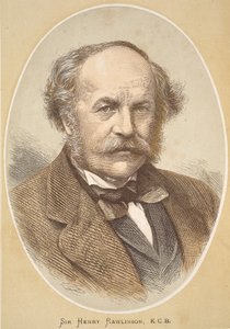 Sir Henry Rawlinson, Illustration aus der Bildausgabe des Lebens und der Entdeckungen von David Livingstone von J. Ewing Richie, veröffentlicht von A. Fullarton & Co., 1876 von English School