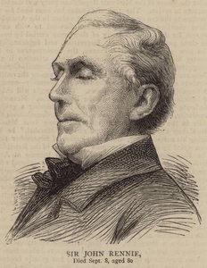 Sir John Rennie (Gravur) von English School