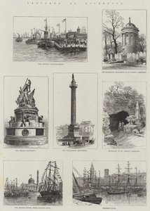 Skizzen in Liverpool (Stich) von English School