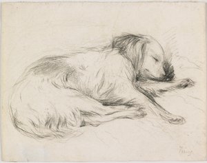 Schlafender Hund, ca. 1840