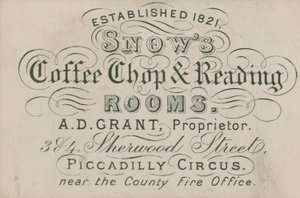 Snows Kaffeehaus und Lesesäle
