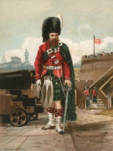 Soldat der Black Watch (Royal Highlanders) (Chromolithografie)