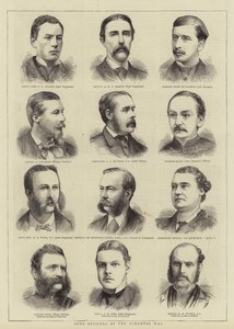 Einige Offiziere des Ashantee-Krieges (Stich) von English School