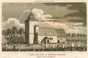 Südostansicht der St. Pancras Kirche, London