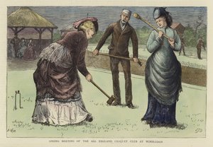Frühjahrstreffen des All England Croquet Club in Wimbledon von English School