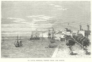 St. Louis, Senegal, von Norden gesehen von English School