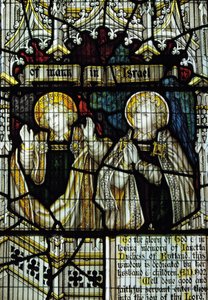 Buntglasfenster gewidmet Janetta, 7. Herzogin von Rutland, Südquerhaus von English School