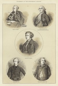 Staatsmänner des achtzehnten Jahrhunderts von English School