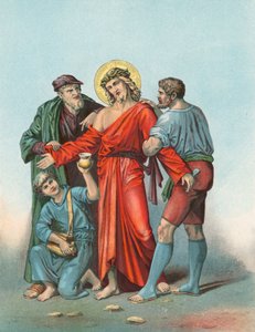 Station X Jesus wird seiner Kleider beraubt und ihm wird Essig und Galle angeboten