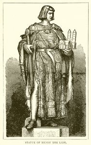 Statue von Heinrich dem Löwen von English School