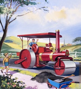 Dampfwalzenfahrer