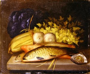 Stillleben mit Fischen, ca. 1840