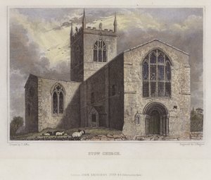 Stow Church, Lincolnshire (farbiger Stich)