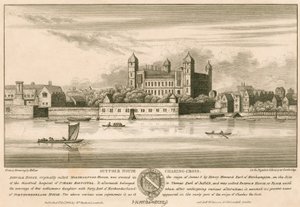 Suffolk House (später Northampton House und Northumberland House), Charing Cross, London von English School