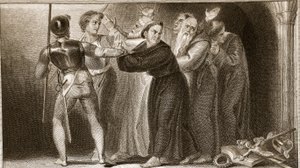 Unterdrückung der Klöster, Illustration aus David Humes The History of England, veröffentlicht von R. Bowyer, London, 1812