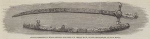 Schwert, präsentiert an Generalmajor Sir John E W Inglis, KCB, von der Legislative von Nova Scotia (Gravur) von English School