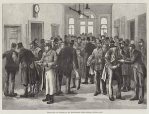 Erwerb von Taxilizenzen bei den Metropolitan Police Offices, Scotland Yard (Stich) von English School