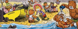 Teddybären am Strand von English School