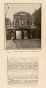 Temple Bar, London, Foto von 1878 von English School