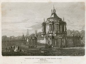 Tempel der Eintracht, errichtet für den Frieden von 1814 von English School