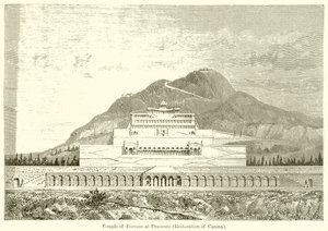 Tempel des Glücks in Praeneste (Restaurierung von Canina)