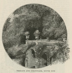 Terrasse und Kolonnade, Südseite