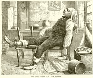 Der Nachmittagsschlaf. Von F. Weekes von English School