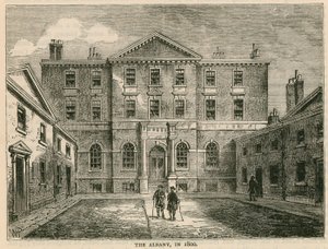 The Albany, London, im Jahr 1800 von English School
