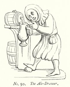 Der Bierausgießer (Gravur) von English School