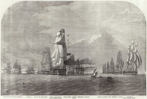 Die Baltische Flotte auf dem Weg zu den Dover-Straßen