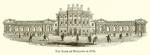 Die Bank of England im Jahr 1785 von English School