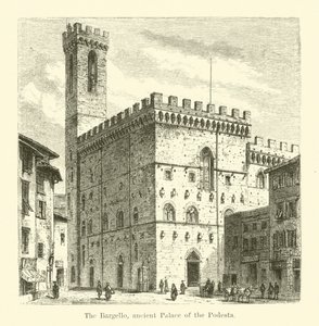 Das Bargello, ehemaliger Palast des Podesta (Gravur)