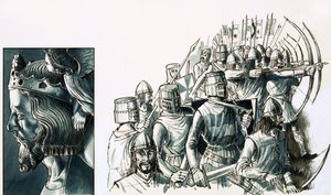 Die Schlacht von Bannockburn von English School