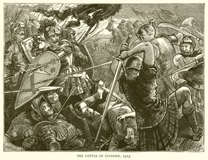 Die Schlacht von Flodden, 1513 von English School
