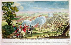 Die Schlacht von Minden in Westfalen 1759 von English School