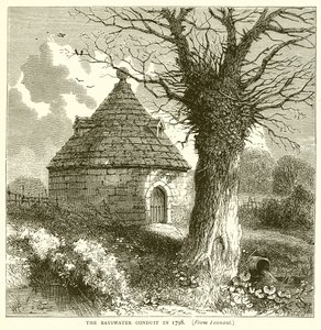 Der Bayswater Wasserleitungsweg im Jahr 1798