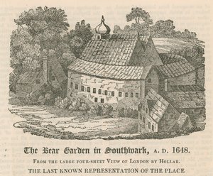 Der Bärenzwinger in Southwark, AD 1648