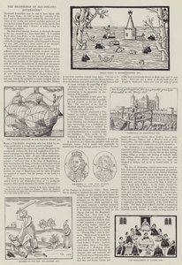 Die Anfänge des illustrierten Journalismus (Gravur) von English School